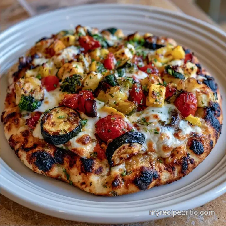Gluten Free Veggie Flatbread in 25 Minutes