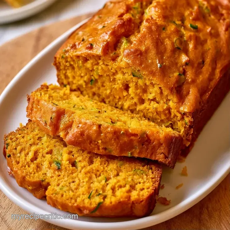 Slices of warm, golden-orange bread arranged on a white ceramic plate with a pat of melting salted butter.
