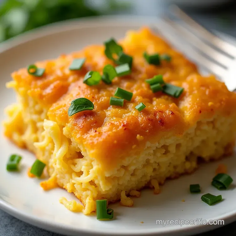 The No Fuss Golden Morning Hashbrown Breakfast Casserole