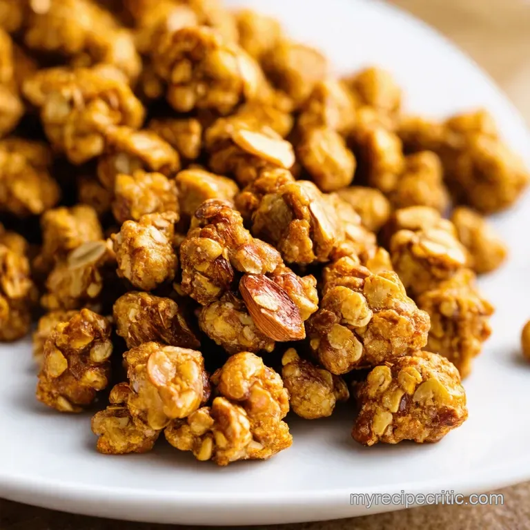 Golden Honey Almond Granola Clusters the Ultimate Crunchy Treat presentation