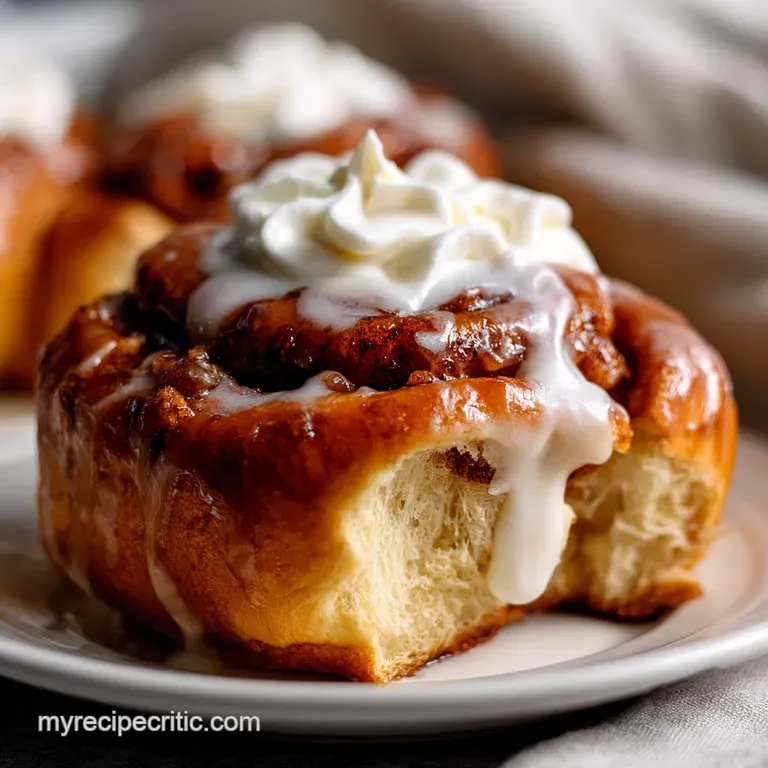 The Best Cinnamon Rolls with Heavy Cream: Gooey Fluffy presentation