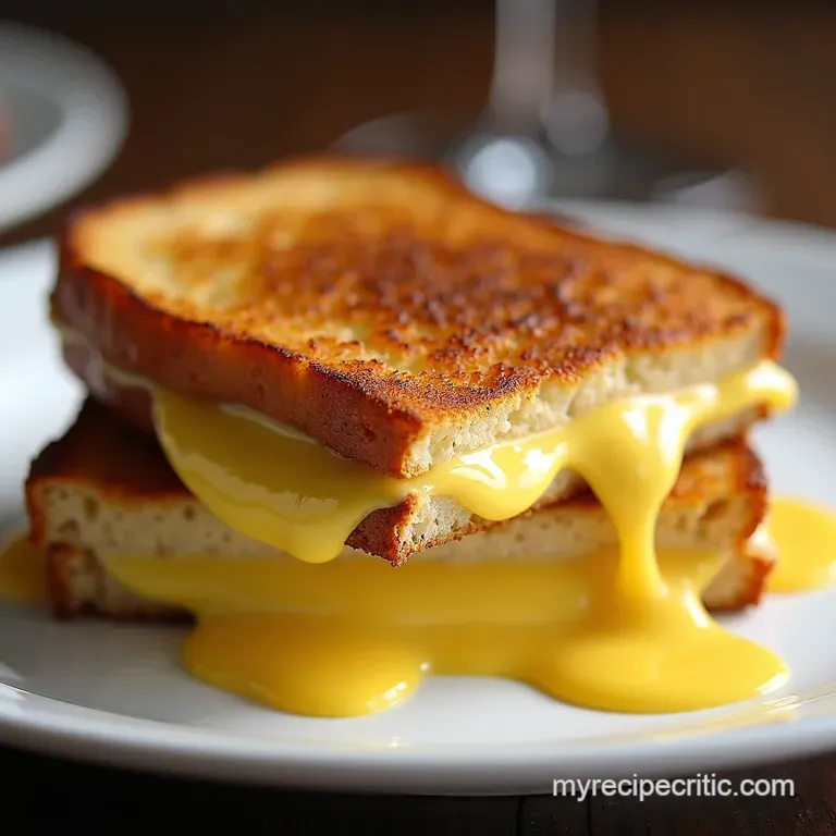 Gourmet Gruyere Caramelized Onion Grilled Cheese