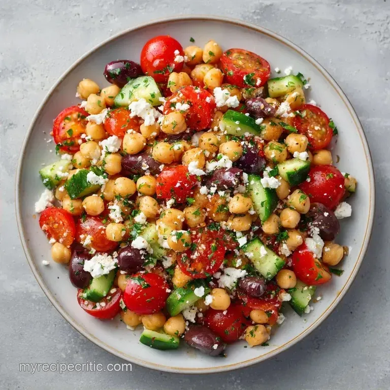 Greek Chickpea Salad Box: Fresh and Hearty