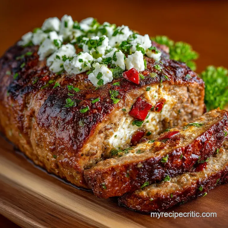 Greek Gyro Meatloaf The Hellenic Hybrid with a Tangy Feta Swirl