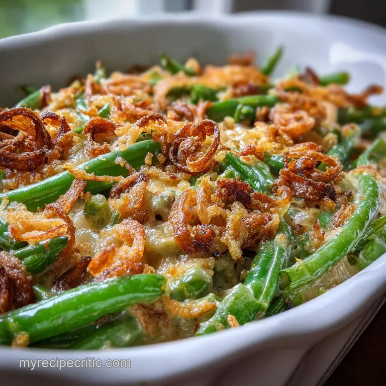 Green Bean Casserole: Velvety & Crispy