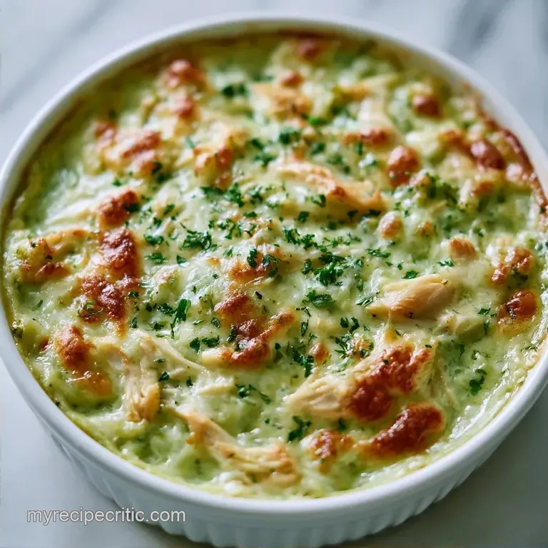 Green Chile Chicken Casserole with Cream Cheese