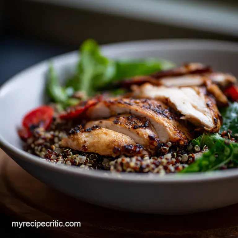 Grilled Chicken Quinoa Power Bowls presentation