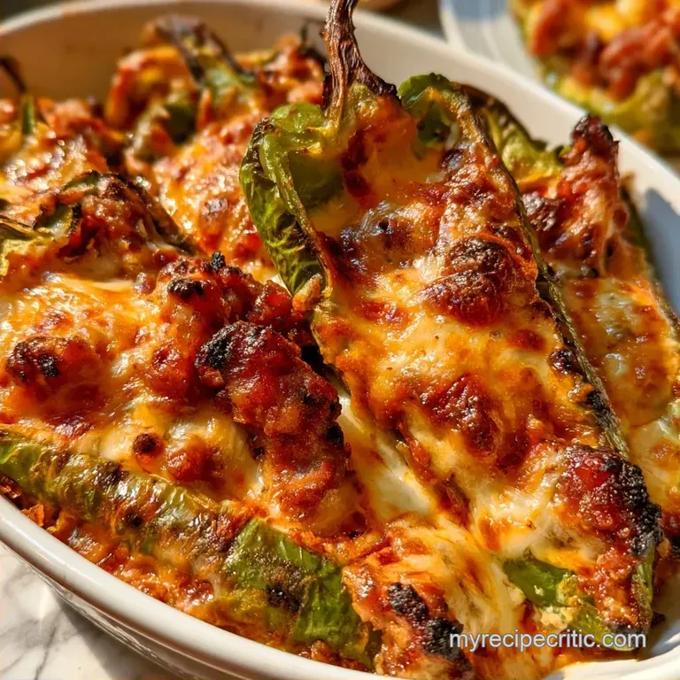 Char-Grilled Stuffed Anaheim Peppers