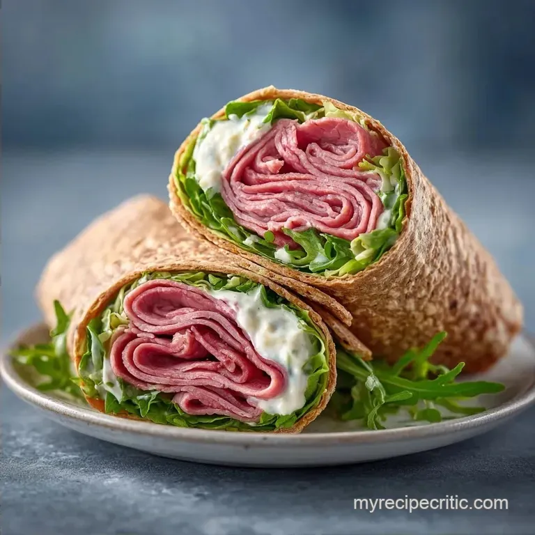 Healthy Roast Beef Wrap: Zesty and Creamy