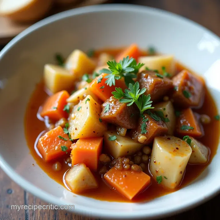 Hearty Cabbage White Bean Stew with Smoked Paprika