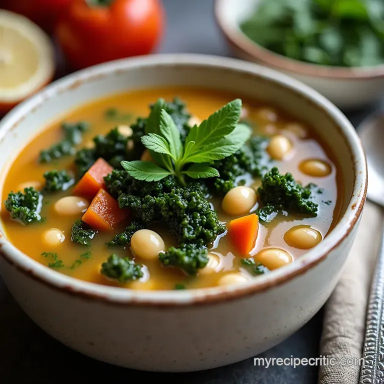 The Gardeners Hearty Kale White Bean Soup A Taste of Tuscany