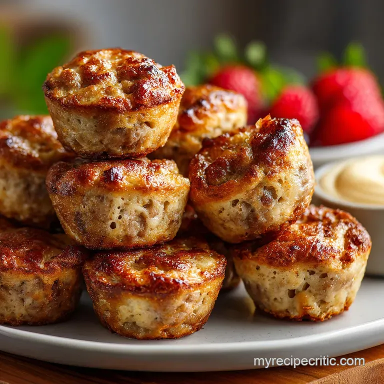 Highprotein Pancake Sausage Mini Muffins: the Grab-And-Go Hack presentation