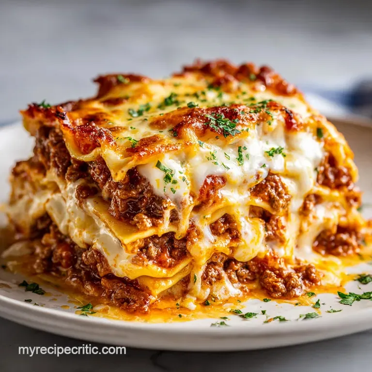 Classic Ground Beef Lasagna Recipe