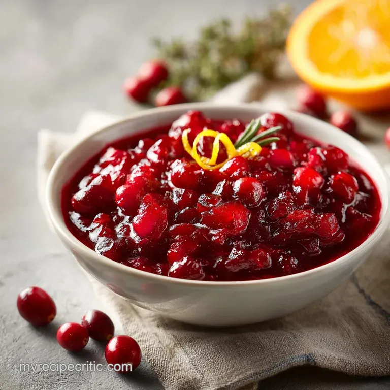Cranberry Sauce Recipe: Zesty and Jammy