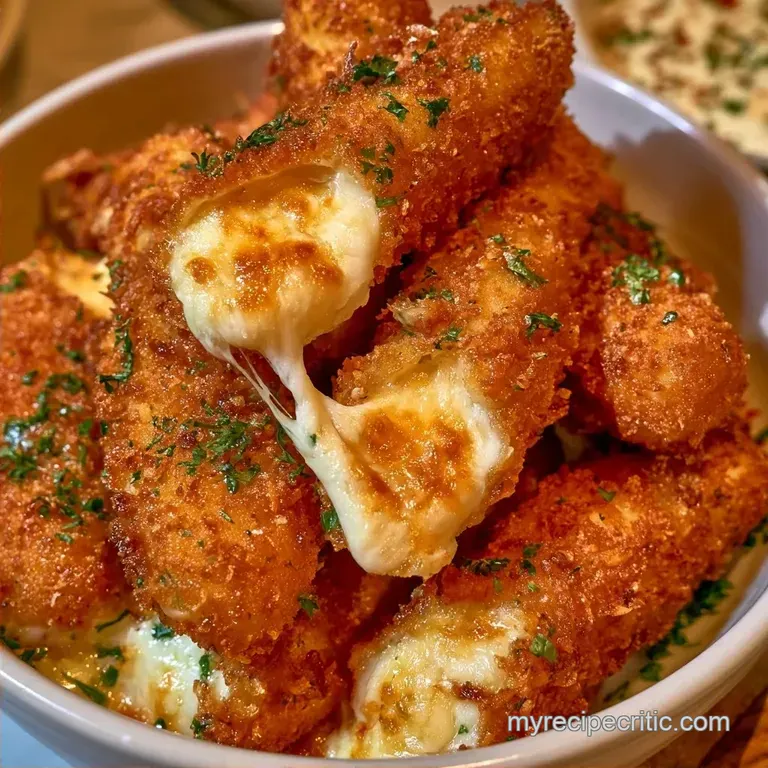 Homemade Mozzarella Sticks: Crispy Panko