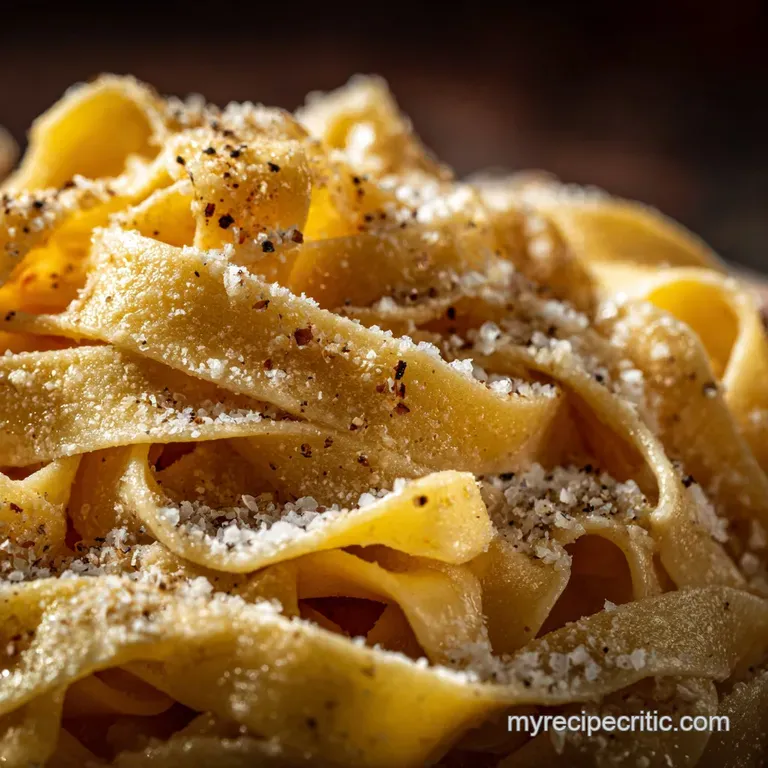 The Alchemists Egg Homemade Tagliatelle with Brown Butter Crispy Sage Lemon Zest presentation