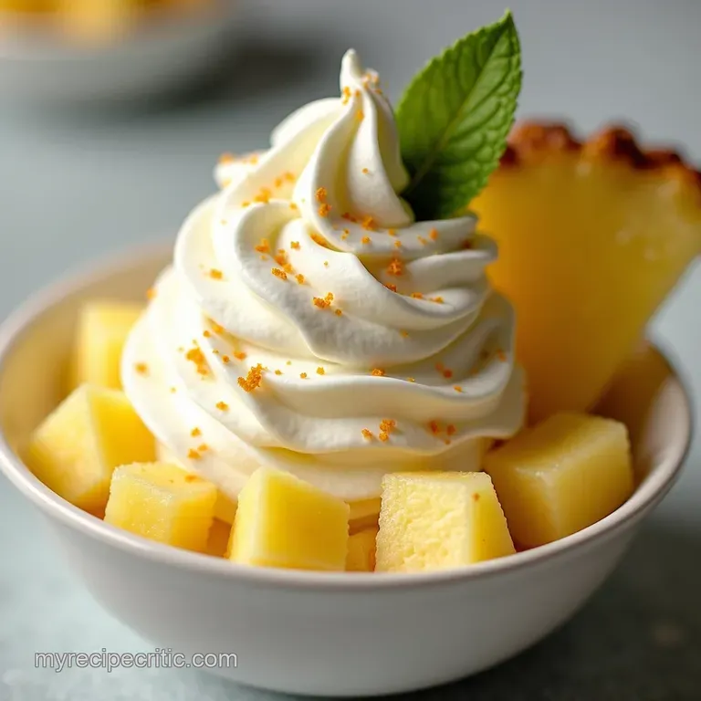 Homemade Pineapple Dole Whip Escape to Paradise