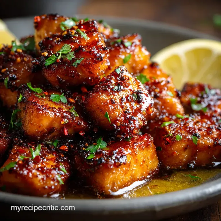 Honey Butter Glazed Salmon Bites: the Ultimate 15-Minute Sticky Sweet Recipe presentation