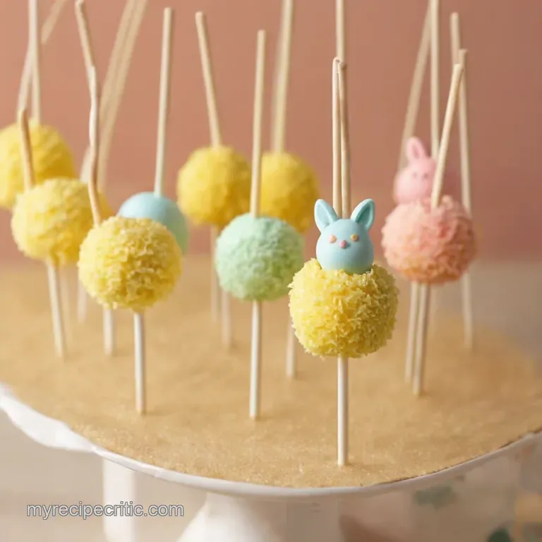 Hopping Good Easter Cake Pops presentation