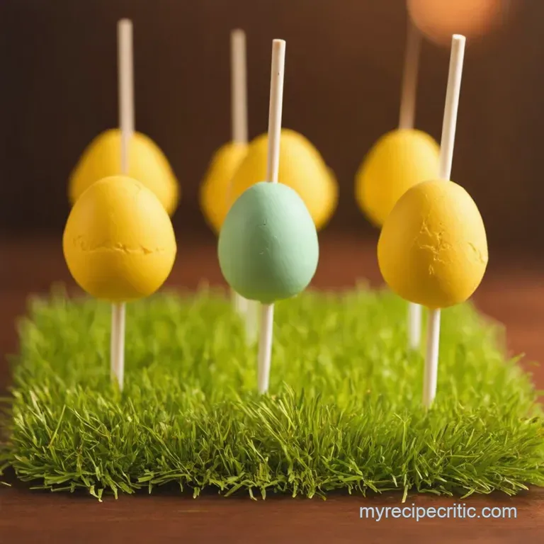 Hopping Good Easter Egg Cake Pops presentation