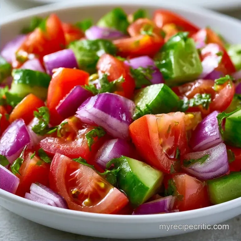 Indian Onion Tomato Salad: Restaurant Style
