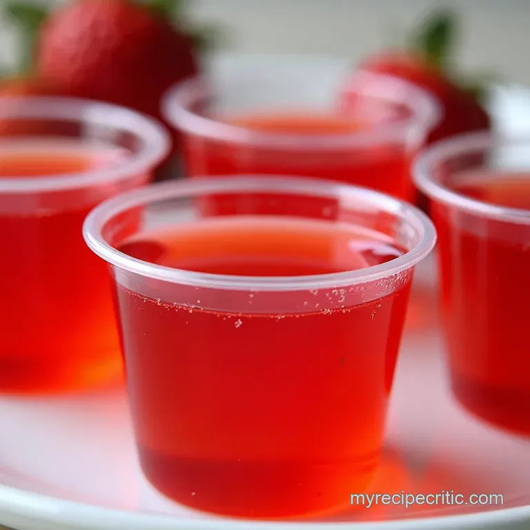 Jello Shots Strawberry Daiquiri Style
