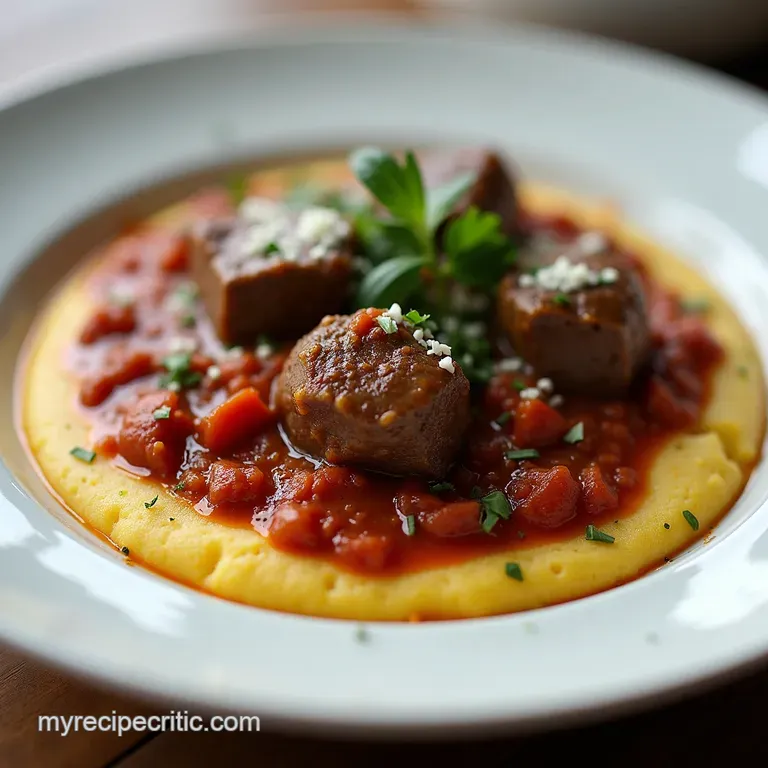 MakeAhead Dinners SlowCooked Lamb Ragu Crispy Polenta