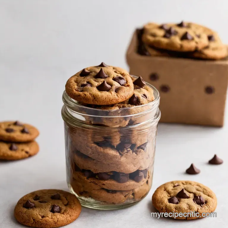 Layered Chocolate Chip Cookie Mix in a Jar