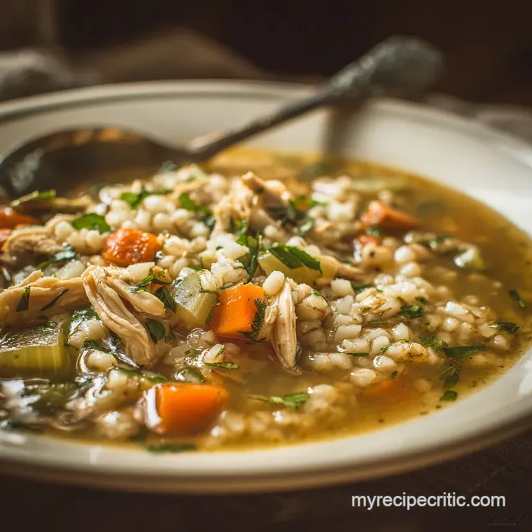 Turkey Barley Soup: the Hearty Post-Roast Remedy Recipe presentation