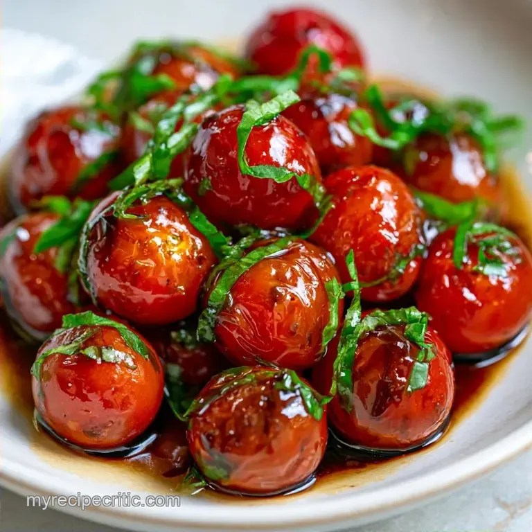 Marinated Cherry Tomatoes with Balsamic Vinegar
