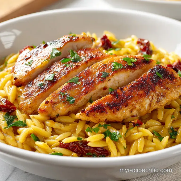 One-Pan Marry Me Chicken Orzo: Creamy and Rich