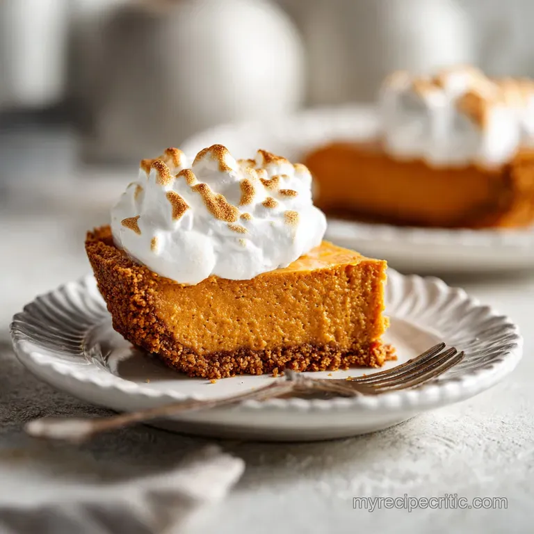 No Bake Marshmallow Pumpkin Pie: Creamy Texture