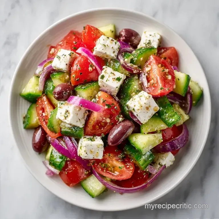 Mediterranean Feta Salad: Briny and Fresh