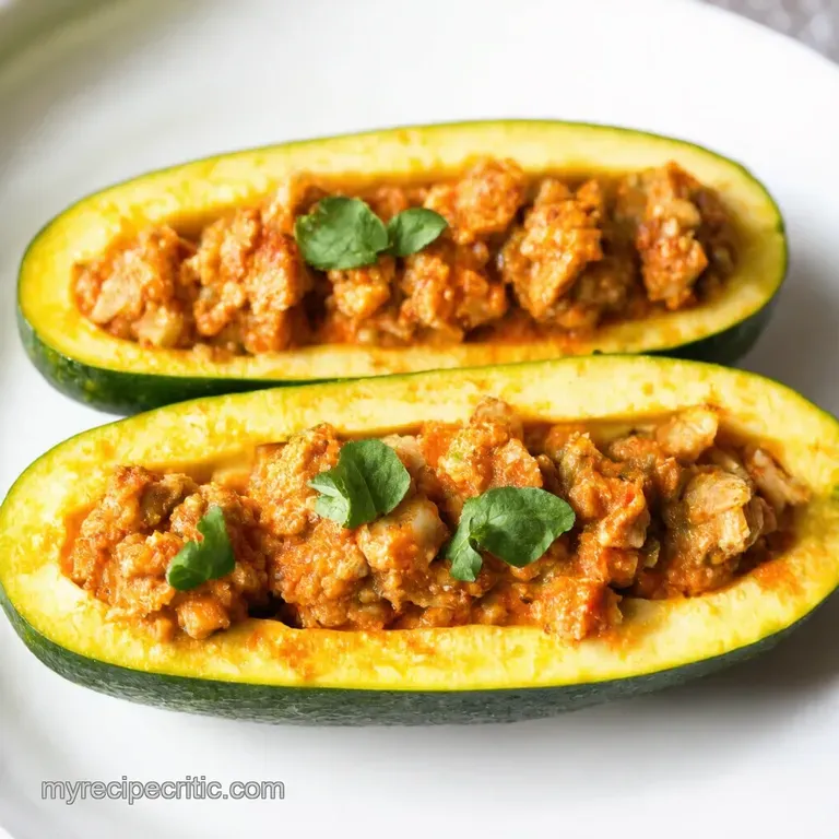 Mediterranean Stuffed Zucchini Boats with Herby Crumbs