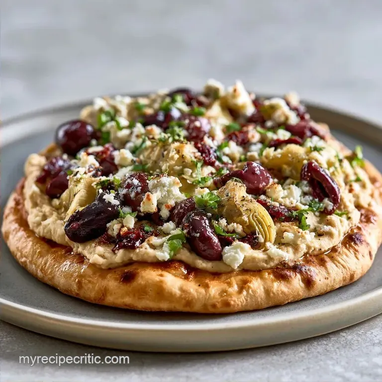 Mediterranean Veggie Flatbread in 20 Minutes