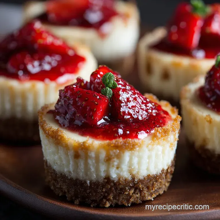 Mini Cheesecakes in Cups: No-Fuss Baking for Creamy Individual Servings presentation