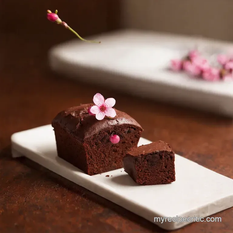 Mini Chocolate Cherry Blossom Dreams Loaves of Decadence presentation