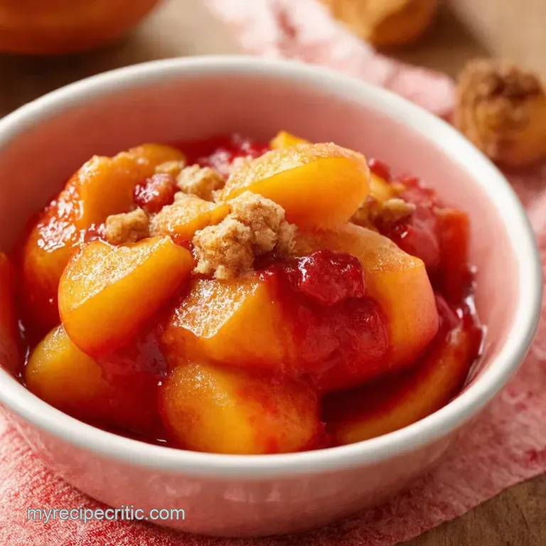 Mini Peach Cobbler Bliss Individual Peach Crumble Cups presentation