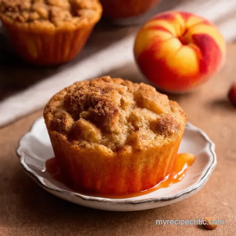 Mini Peach Cobbler Bliss Individual Peach Crumble Cups