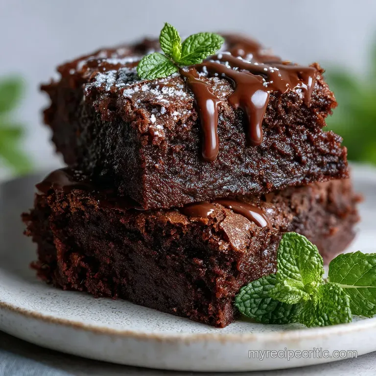 Mint Chocolate Brownies: Rich & Fudgy