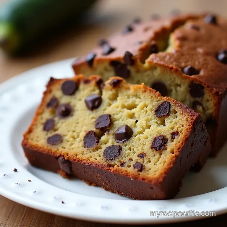 Mums Secret Weapon Moist Chocolate Chip Zucchini Bread No Dry Loaf Guarantee