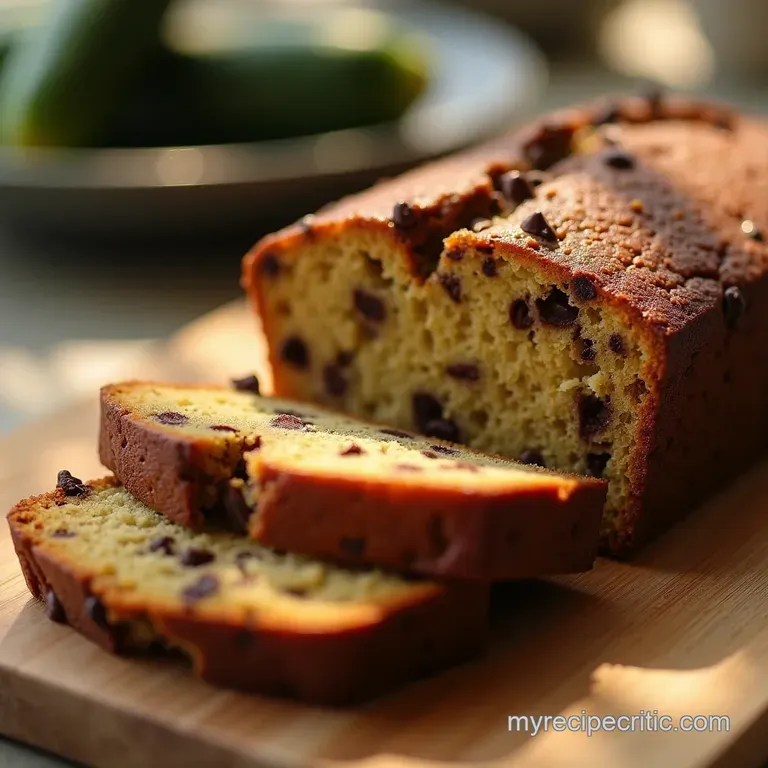 The Ultimate Gardeners Delight Chocolate Chip Zucchini Bread presentation