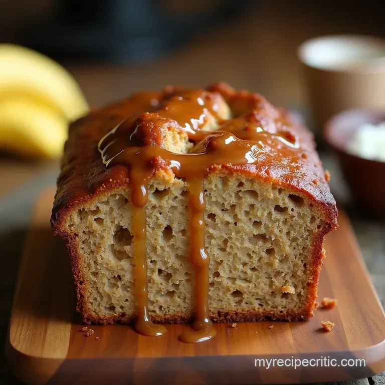 The Ultimate Sticky Toffee Banana Loaf presentation