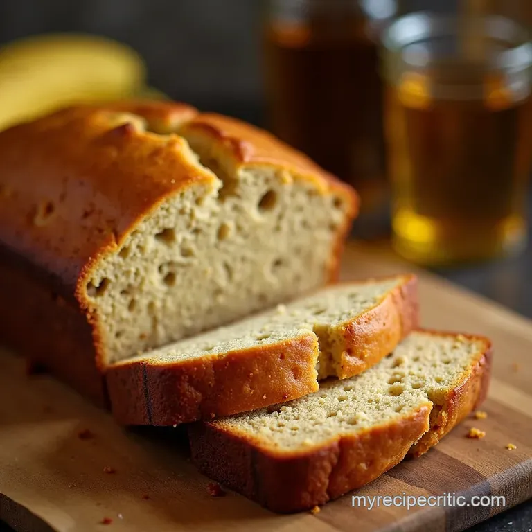 Nannys Secret Weapon The Ultimate Moist Sour Cream Banana Bread presentation