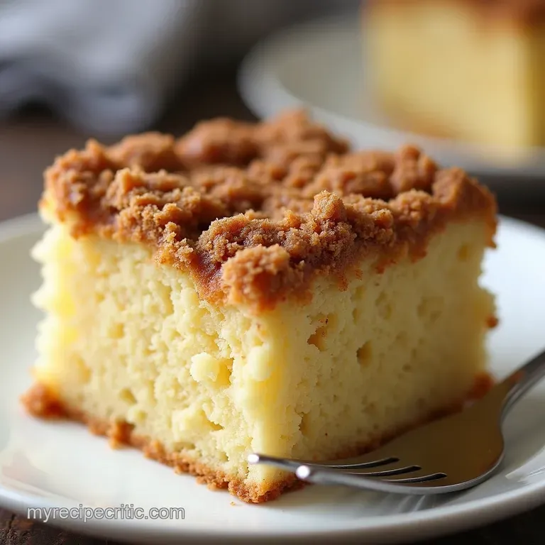 The Ultimate Moist Sour Cream Coffee Cake Recipe