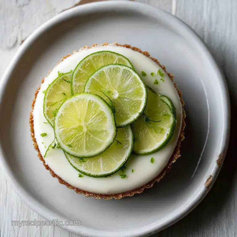 A slice of pale green, silky smooth key lime pie with a dollop of whipped cream on a white plate.
