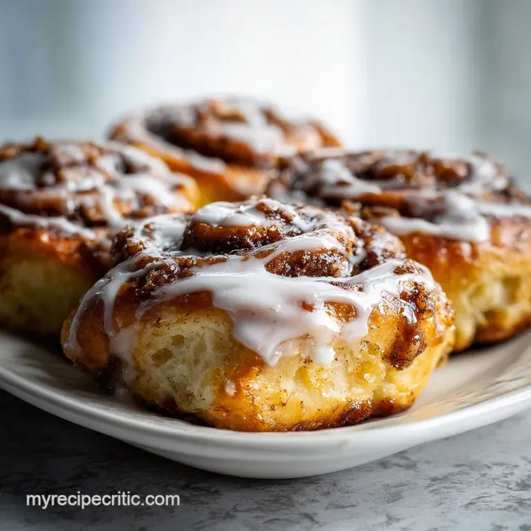 No Yeast Cinnamon Rolls: Buttery Biscuit Texture