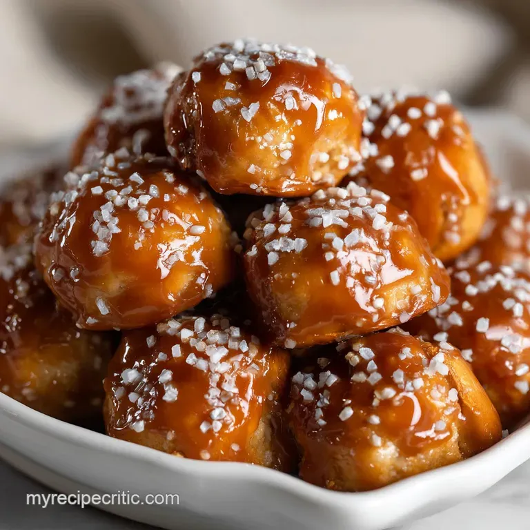 NoBake Salted Caramel Pretzel Bites