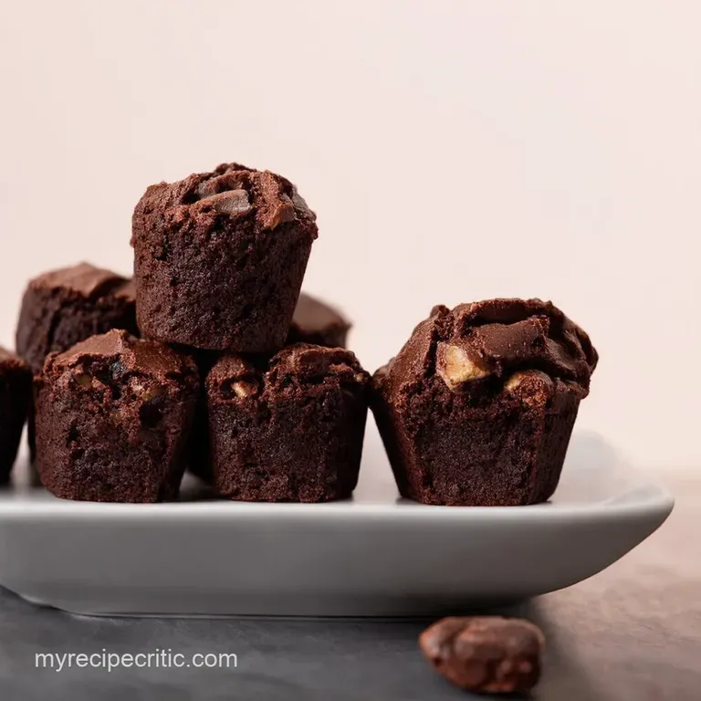 NoBake Chocolate Fudge Brownie Bites