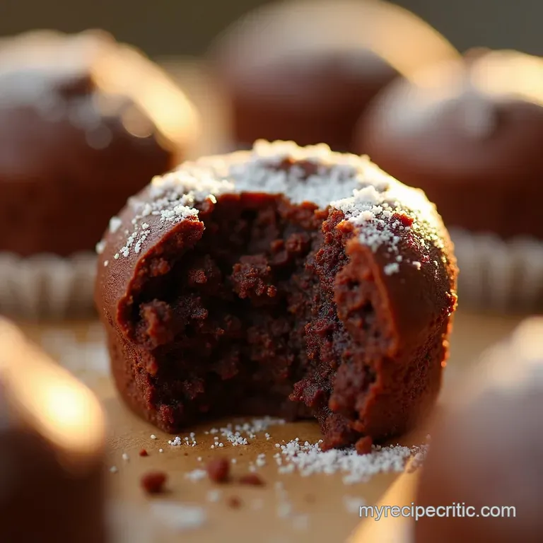 Nobake Fudgy Brownie Bites Inspired by Social Media Sensations presentation